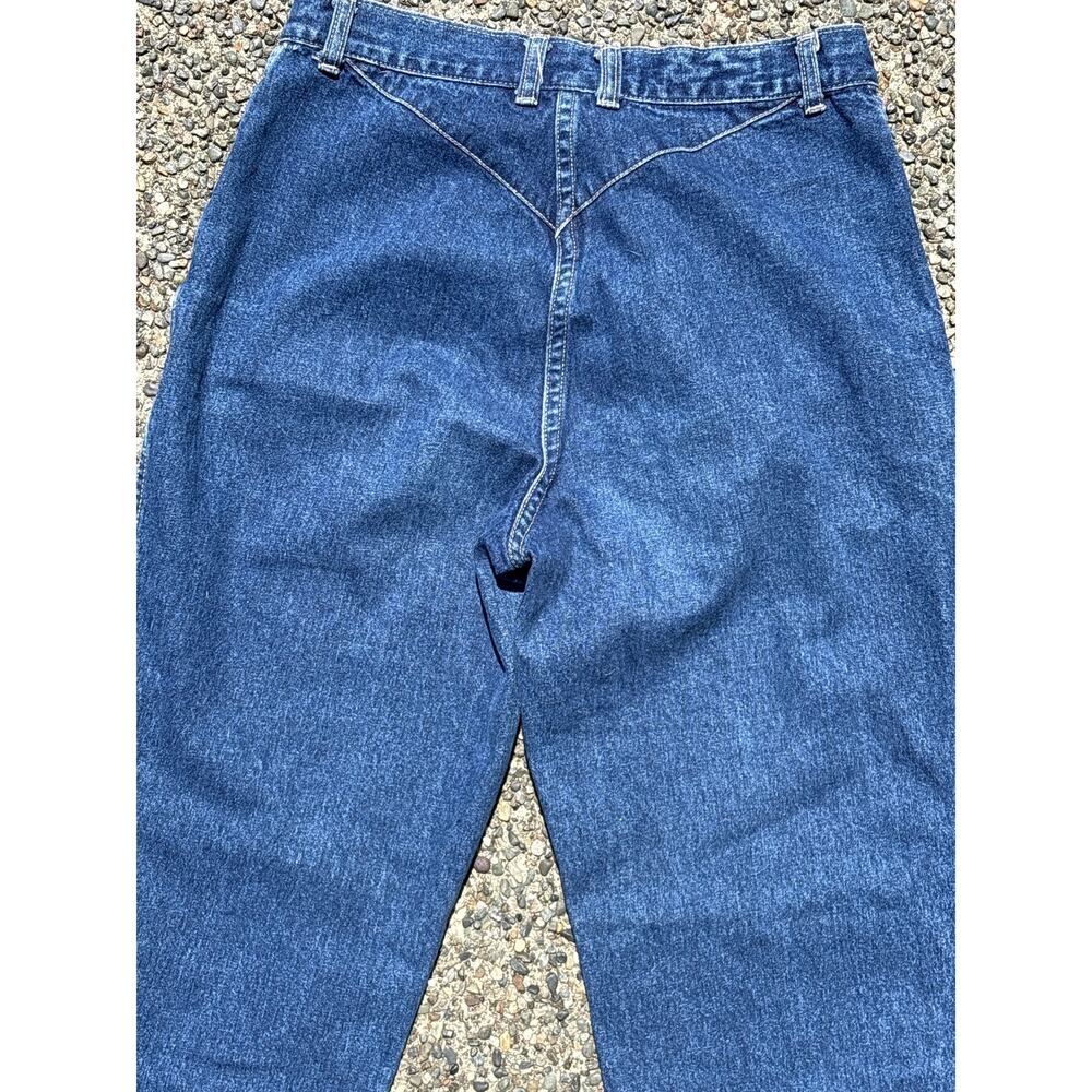 Vtg 70s Brittania Classic Bell Bottom Flared hippie Jeans 12 28x32 12” Flare - Picture 6 of 7
